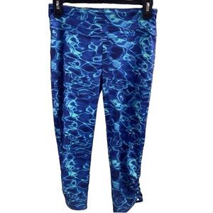 So Yoga Excercise Pants Size Medium Blue Water Color